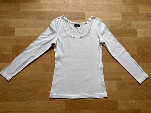 Langarmshirt longsleeve weiß - langarmshirt,