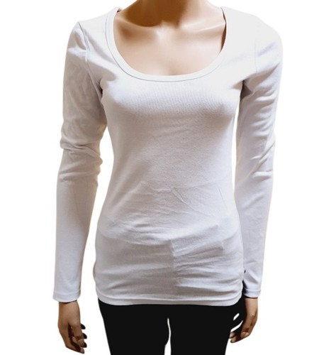 Langarmshirt weiß flash - weiß, 32/34